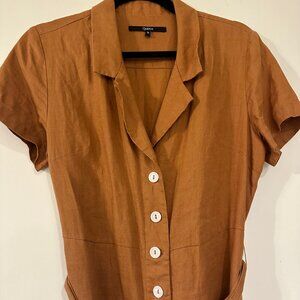 Quince Linen Dress In Excellent Condition